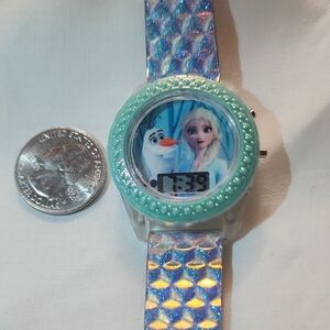Frozen Kids Digital Watch with Holographic Strap